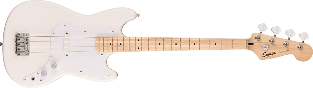 Fender 4 String Bass Guitar, Right, Arctic White (0373802580